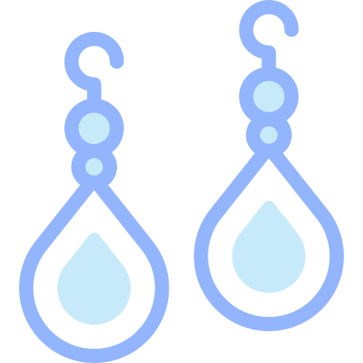 Earrings fashion jewelry diamond icon