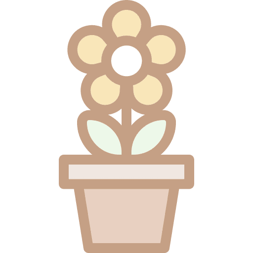 Flower pot flower pot gardening botanic icon