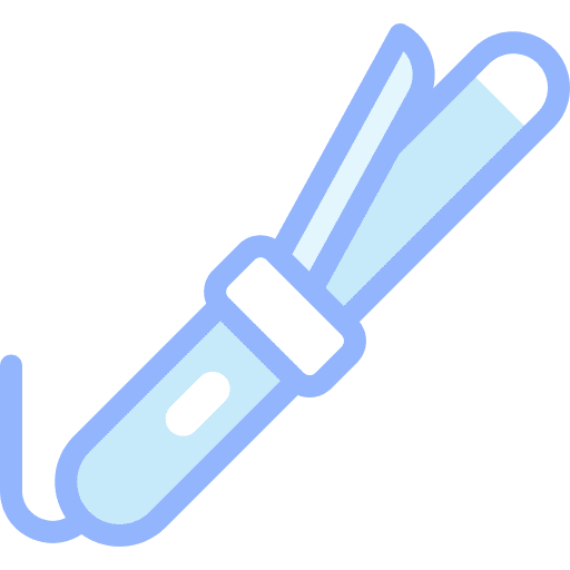 Hair curler beauty salon accesory electronics icon