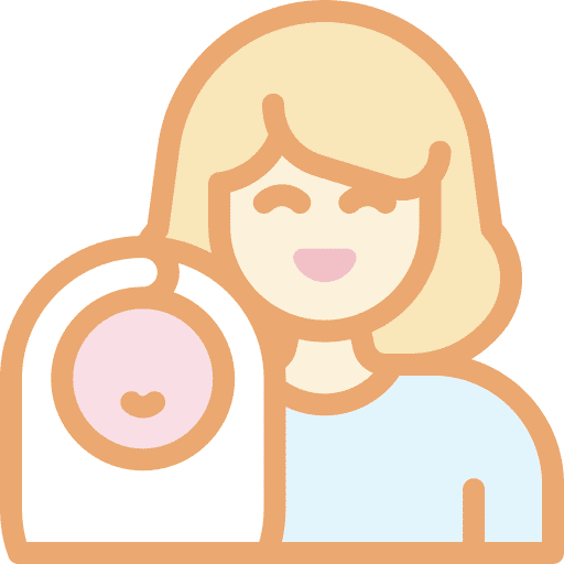 Mom avatar family mother and son icon