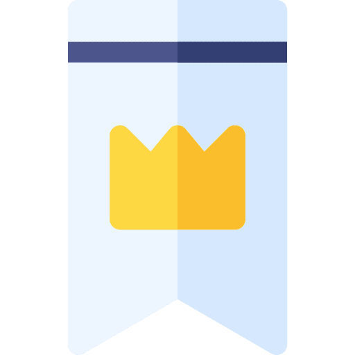 Flag flag prize crown icon