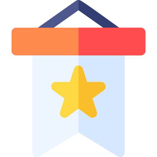 Flag win sports and competition winner icon