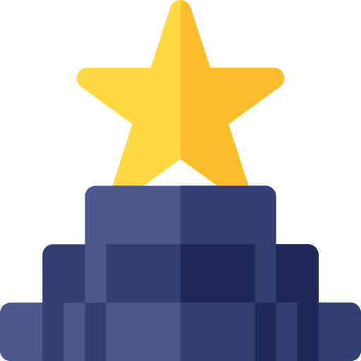 Pedestal win winner sports and competition icon