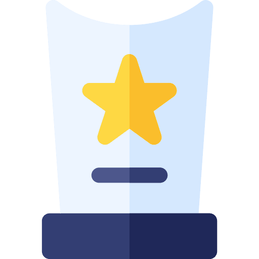 Trophy reward winner win icon