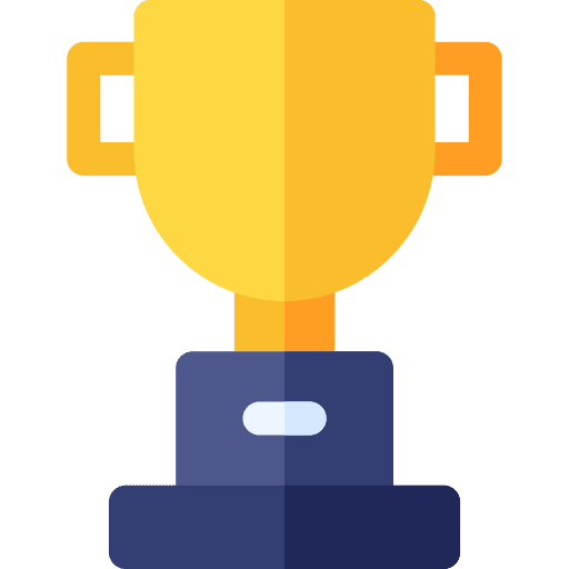 Trophy sports and competition reward win icon