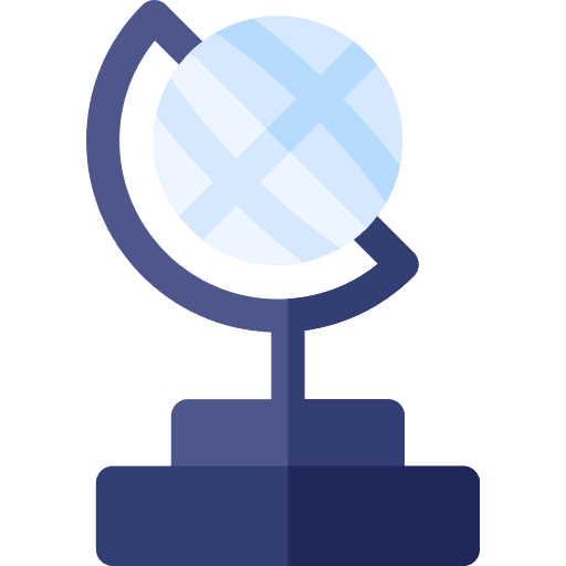 Award winner globe award icon