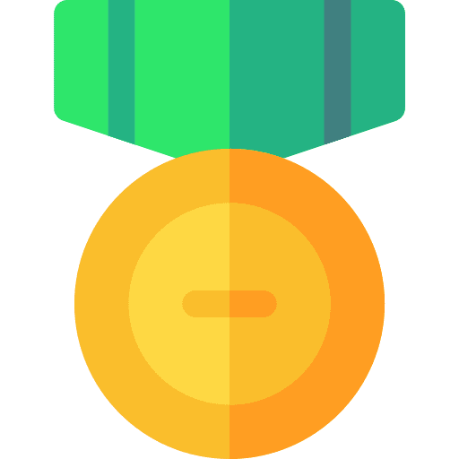 Medal prize winner sports and competition icon