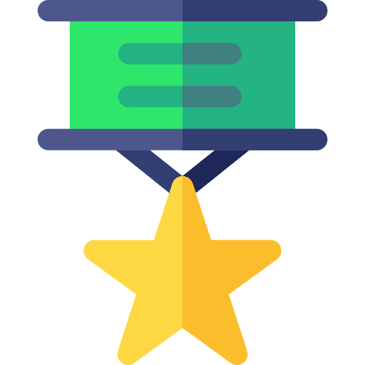 Medal sports and competition star winner icon