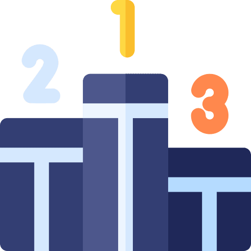 Podium trophy 123 1st place icon