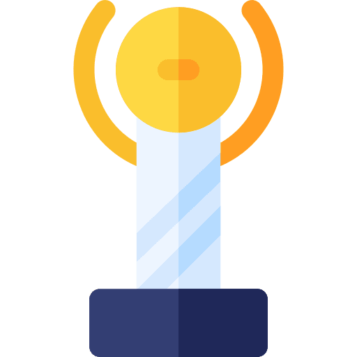 Trophy award win trophy icon