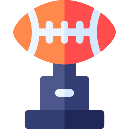 Trophy reward sports and competition winner icon