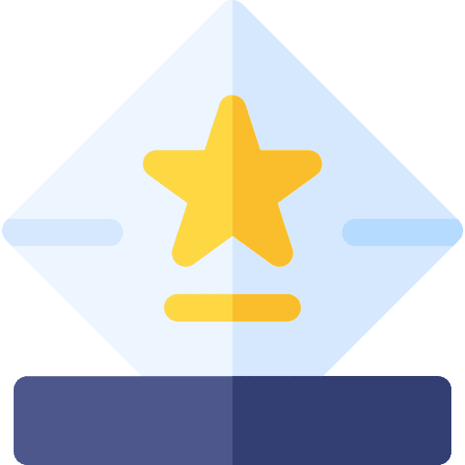 Trophy prize sports and competition win icon