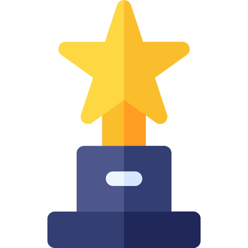 Trophy sports and competition winner trophy icon