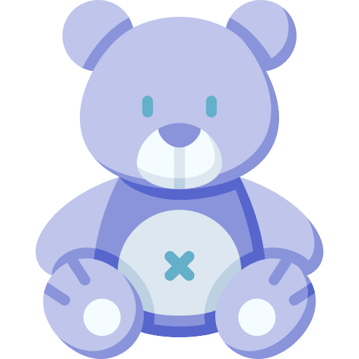 Plush toy fluffy stuffed animal sewing icon