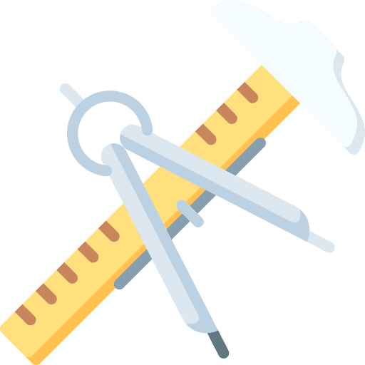 Architecture compass architecture school materials icon