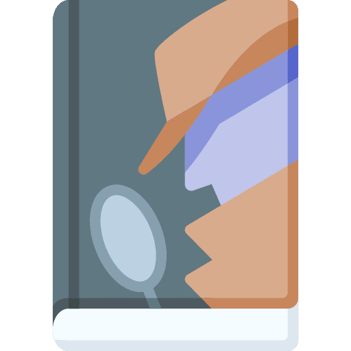 Detective novel read detective icon