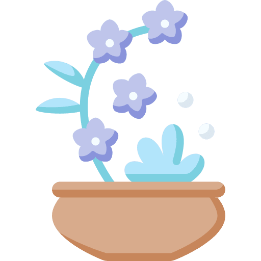 Flower decoration water furniture and household icon