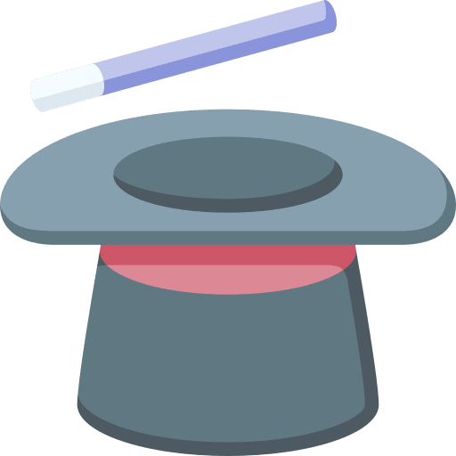 Magic show hat magician magic show icon