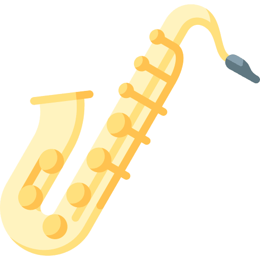 Saxophone musical instrument saxophone music icon