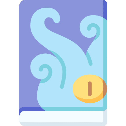 Horror novel scary book icon