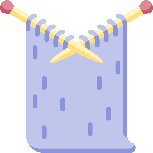 Knitting hobbies and free time pattern winter clothes icon