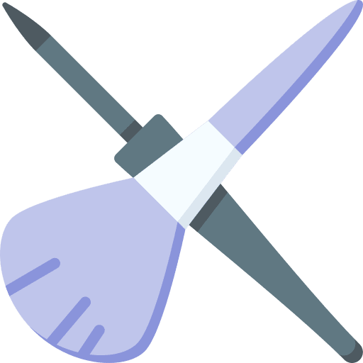 Make up mascara grooming brush icon