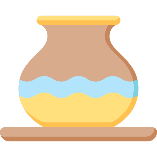 Vase ceramic art and design handcraft icon