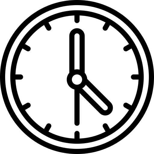 Clock tool hour watch icon