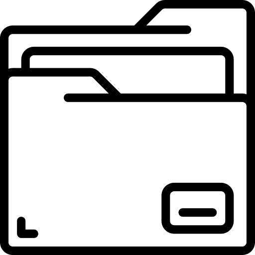 File explorer ui folder document icon
