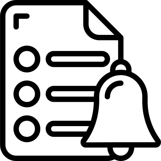 Reminders finance reminders note icon