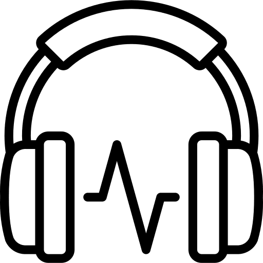 Audio book headphones audio book online education icon