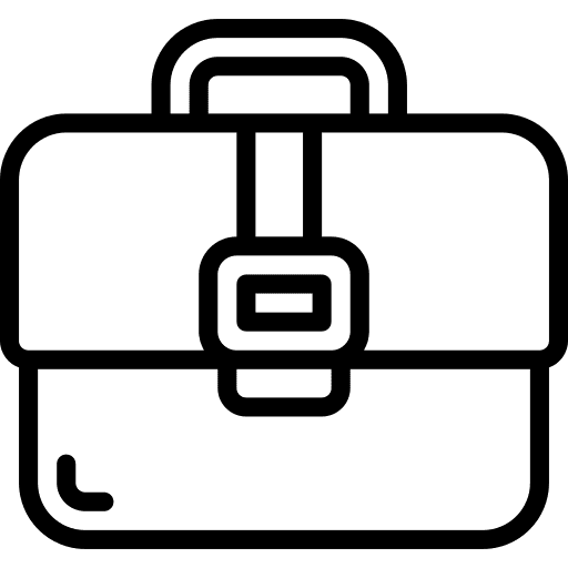 Jobs professional job suitcase icon