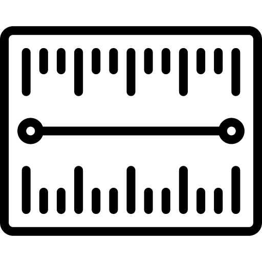 Measuring measure width measuring icon