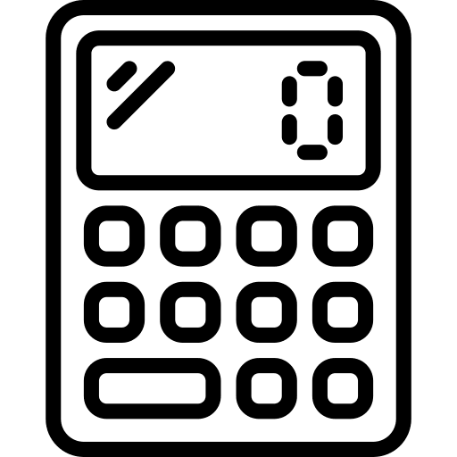 Calculator calculation math technology icon