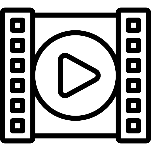 Film film film strip music and multimedia icon