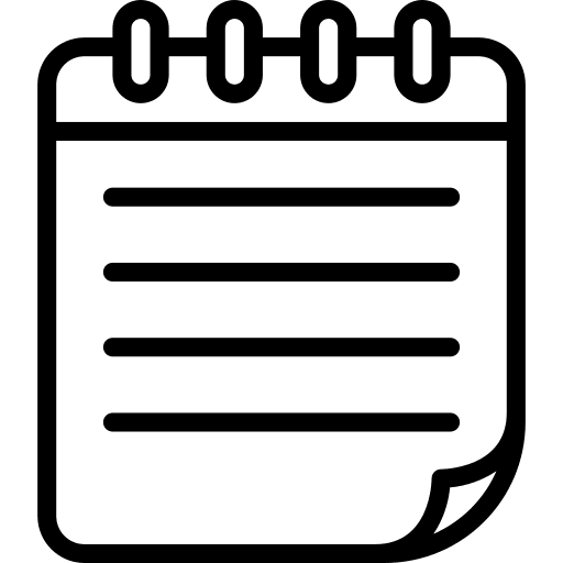 Notepad note notepad pen icon