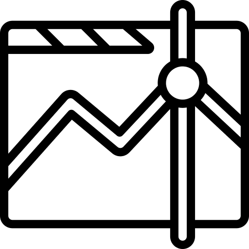 Stocks line chart ui chart icon