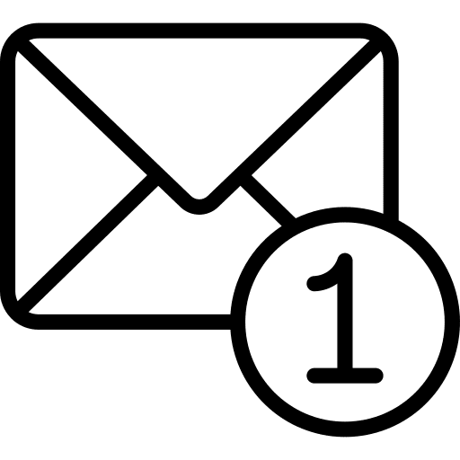 Mail envelope smartphone app icon