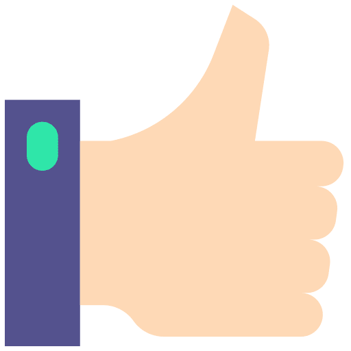 Like thumb up thumb finger icon