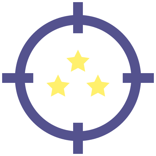 Target business and finance aim my icon