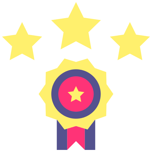 Top rated seo and web business and finance rate icon