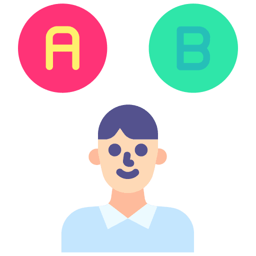 Choice customer satisfaction avatar blonde icon