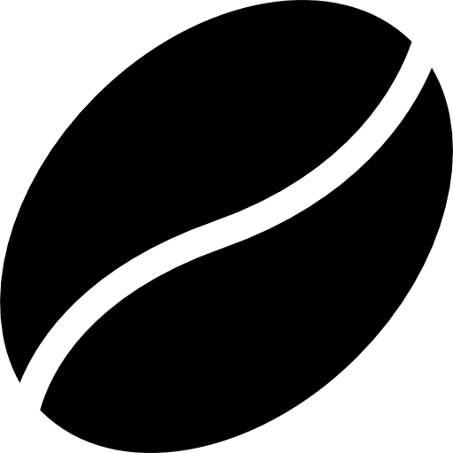 Coffee bean for a coffee break snack bean computer and media icon