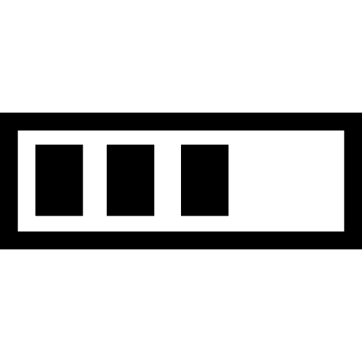 Progress bar symbol line interface icon