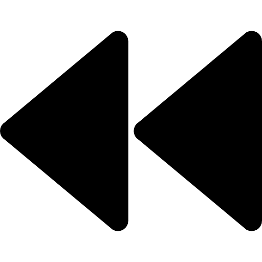 Rewind symbol multimedia media player rewind icon