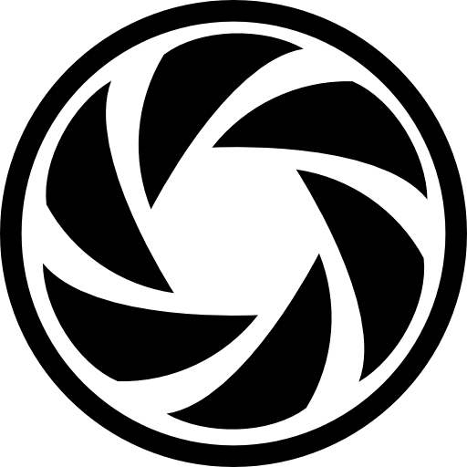 Shutter lense circle shutter icon