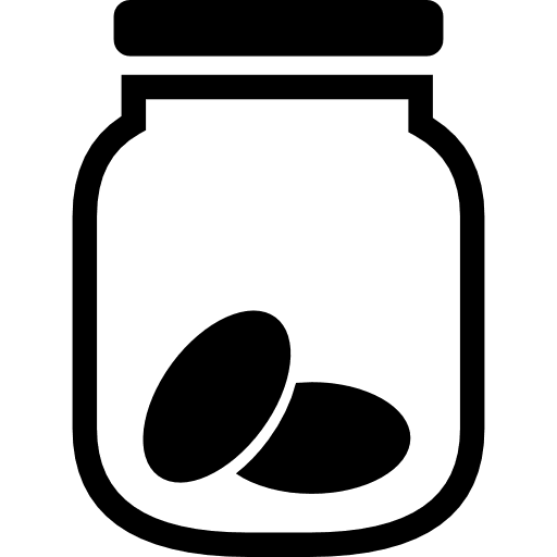 Cookies couple in a jar like a snack for computer workers of an office sweet food jars icon