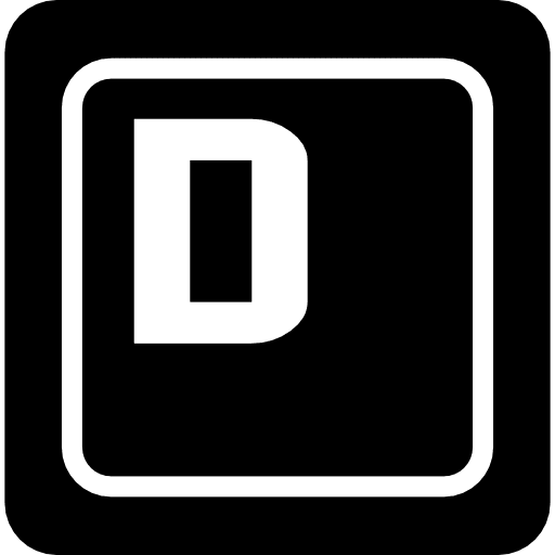 Key d of a keyboard tools and utensils keys tool icon