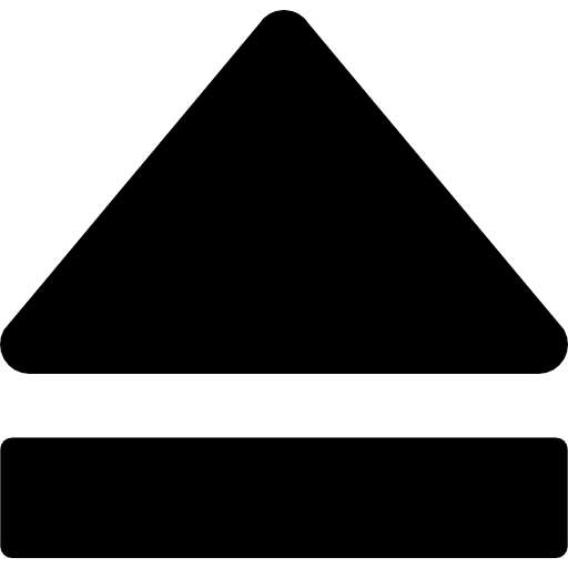 Eject media symbol open media eject symbol media player icon