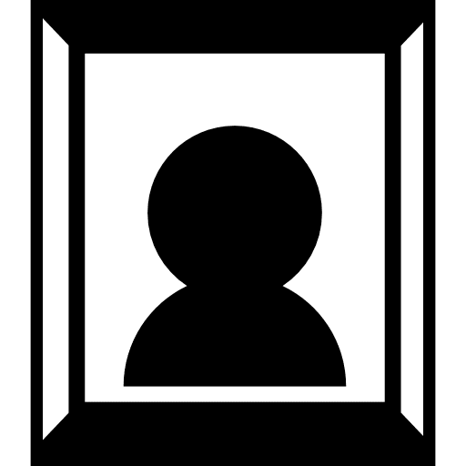 Frame with photo photo frame souvenir icon